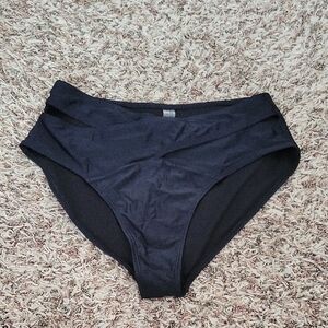 Black High-Waisted Bikini Bottom